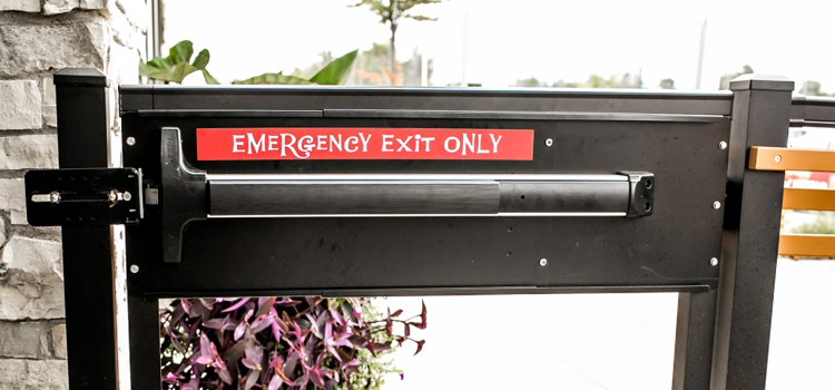 emergency push bar installation in Dublin
